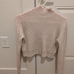 Mango Women's Ribbed Knit Sweater - Light Pink